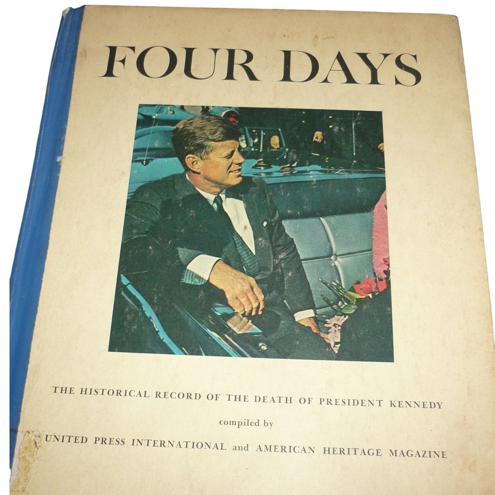 1964 Four Days The Death of President Kennedy JFK First Edition Book w/ Penny